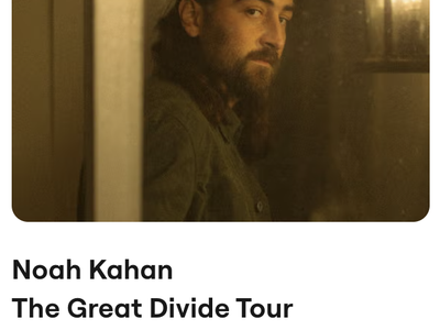 Noah Kahan The Great Divide Tour Tickets - Tue Aug 25 - Floor B Row 15