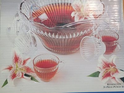 Elements Kensington Punch Bowl And Cups