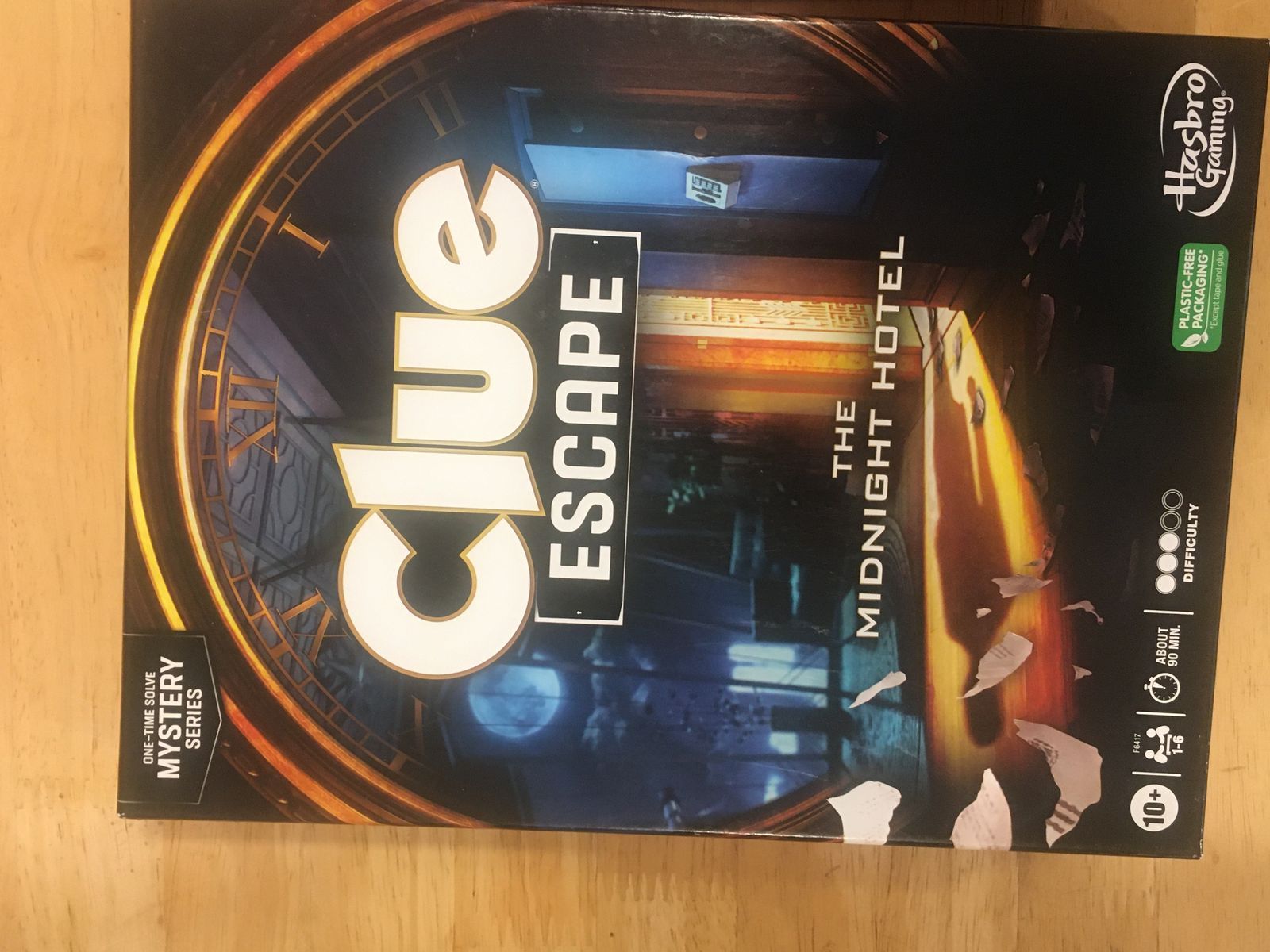 Hasbro Gaming Clue Escape: The Midnight Hotel - One-Time Solve Mystery Series, 1-6 Players, Ages 10+