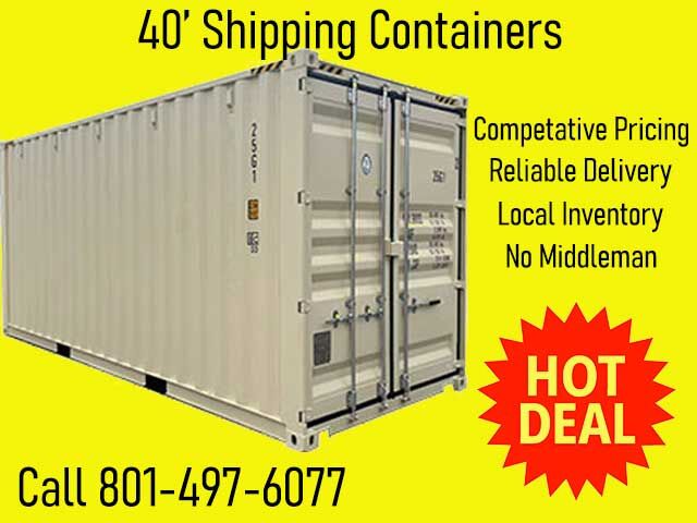 40' One Trip High Cube Shipping Container / Connex Box / Farm Storage / Cabin Storage / Equipment / Tool Storage/ Storage