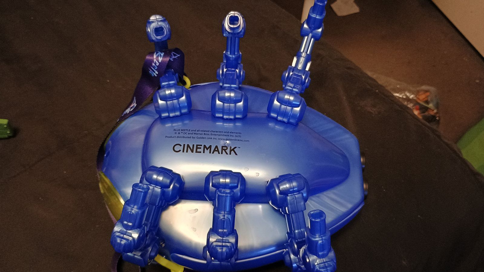 Cinemark Blue Beetle Popcorn Bucket