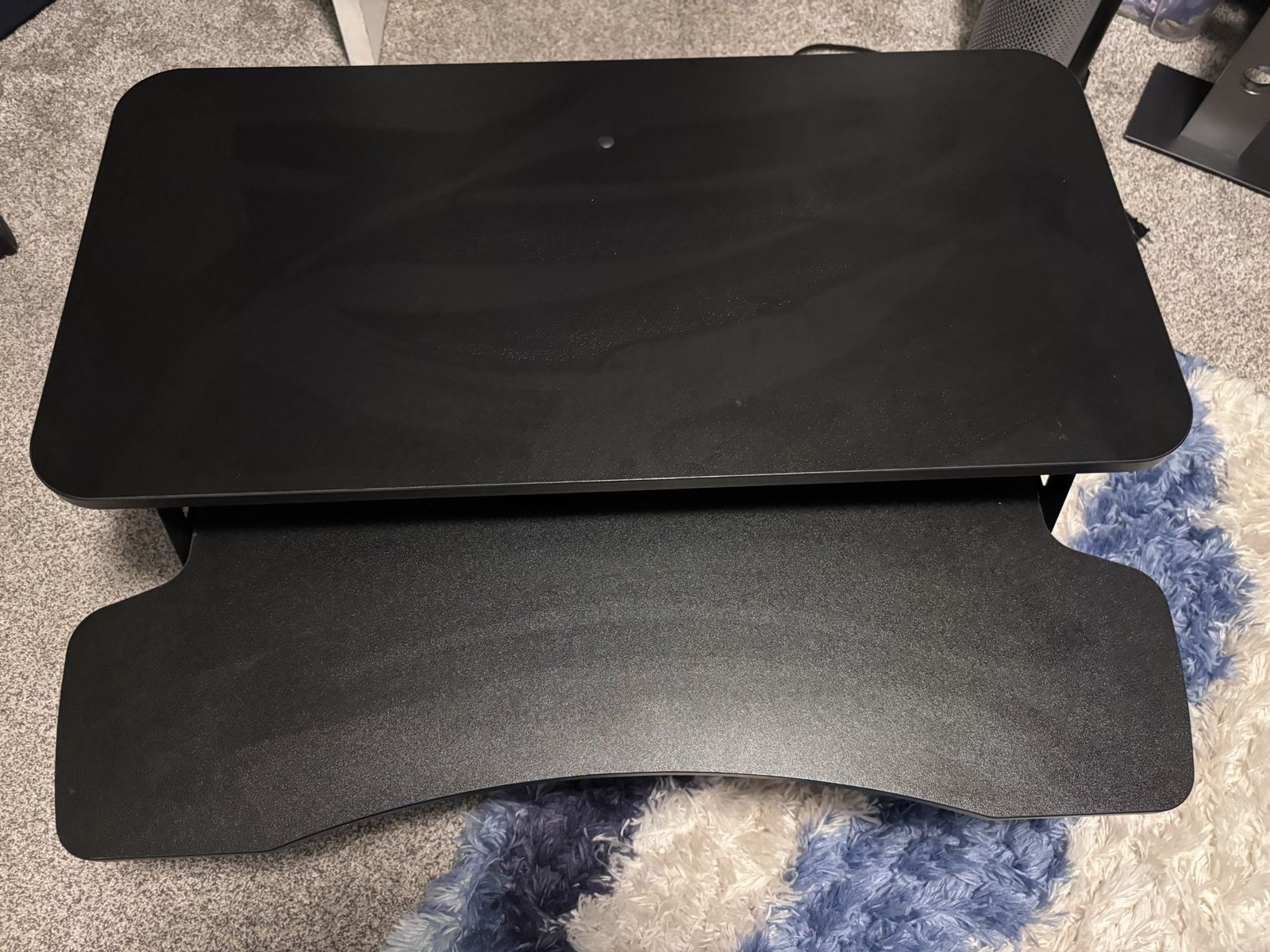 Adjustable Standing Desk Converter - Black, Ergonomic Sit-Stand Workstation