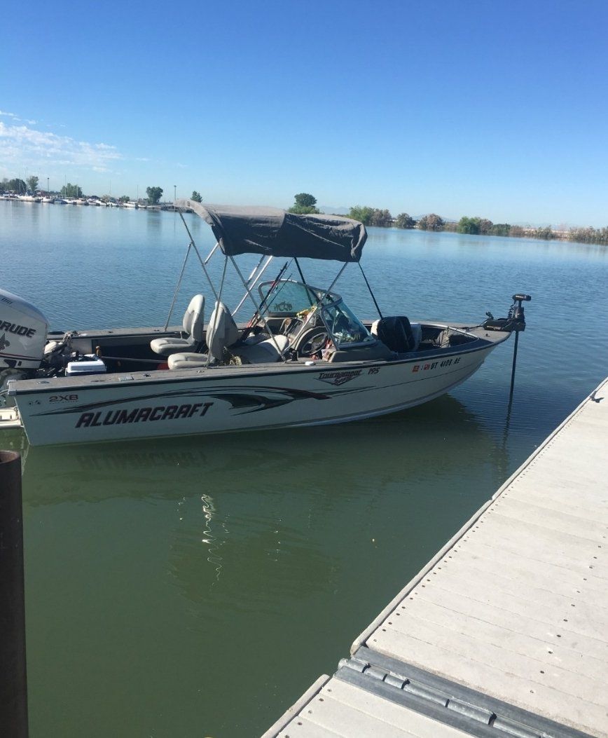 2007 Alumacraft Tourney Pro 195 Boat with Evinrude E-TEC Outboard & Trailer