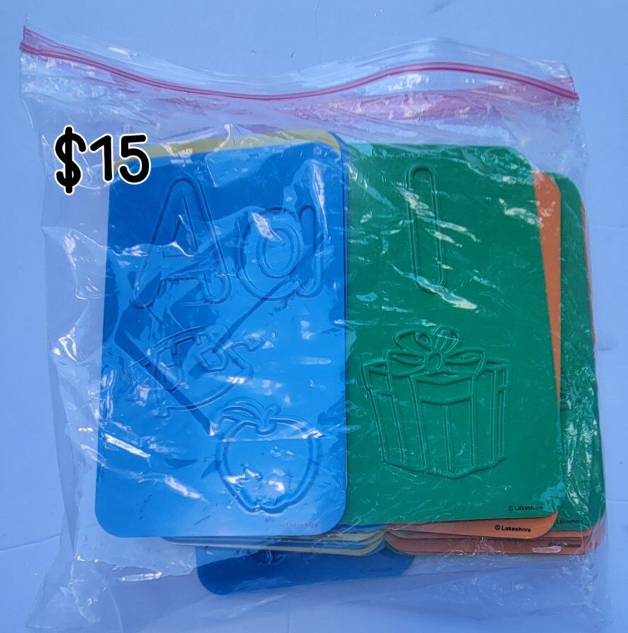 Rubbing plates-letters amd numbers