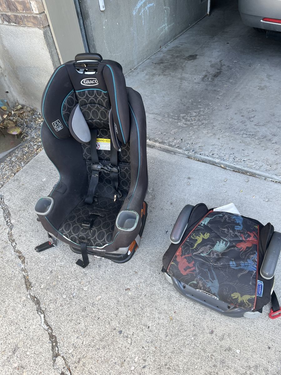 Graco Extend2Fit & TurboBooster Child Car Seats - Used