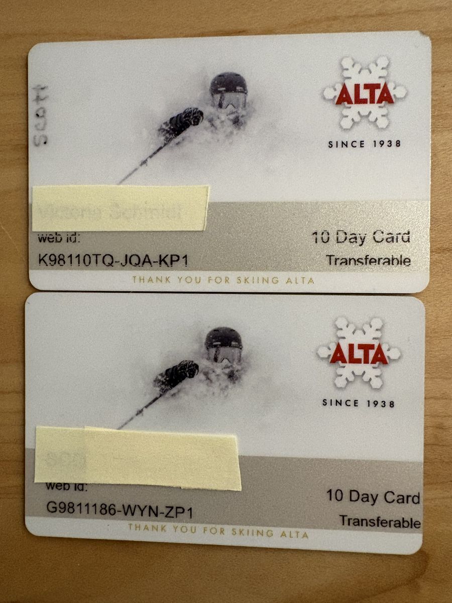 Alta Ski Passes