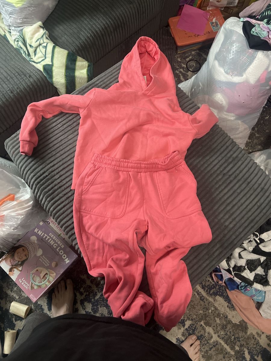 Mondetta Coral Hoodie and Sweatpants Set Size 14/16