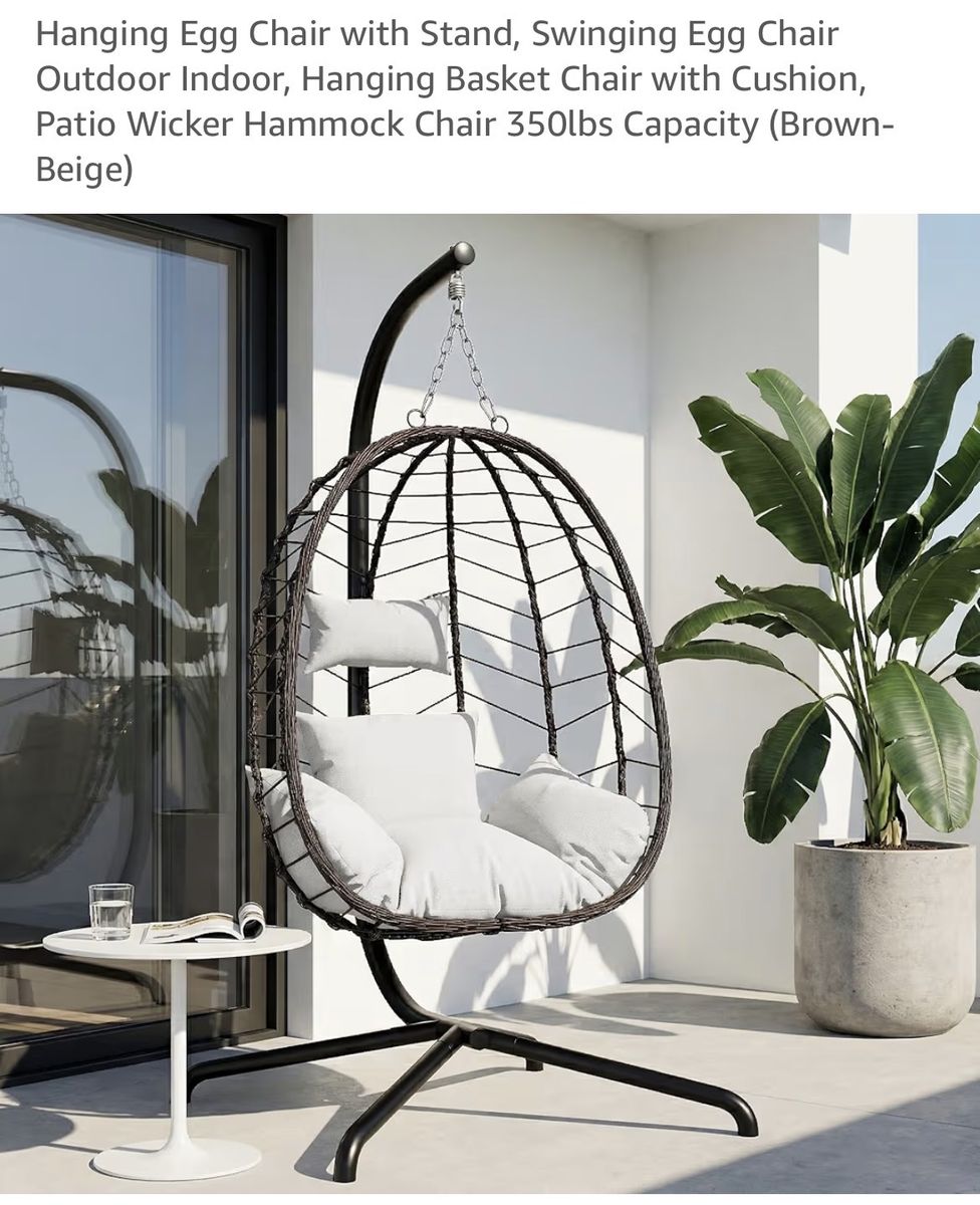 Hanging egg chair