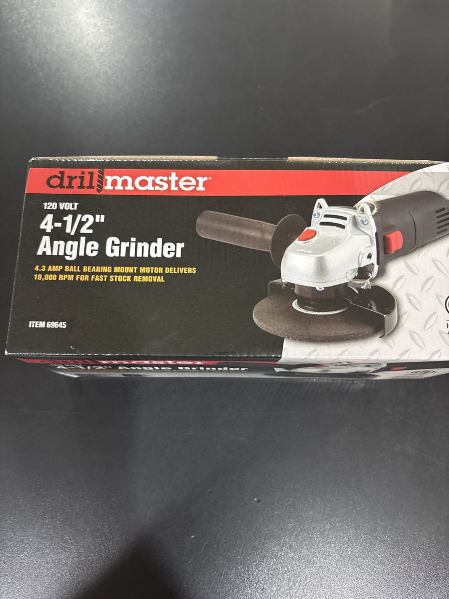 Angle Grinder, 120V, 4.3 Amp, 10,000 RPM, Item 69645
