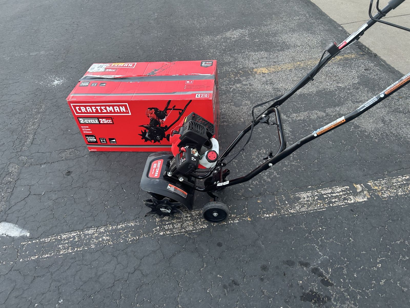 Brand new craftsman tiller