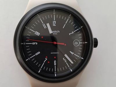 Limited Edition Swiss Swatch SISTEM51 CREAM SUTM400 Automatic Watch