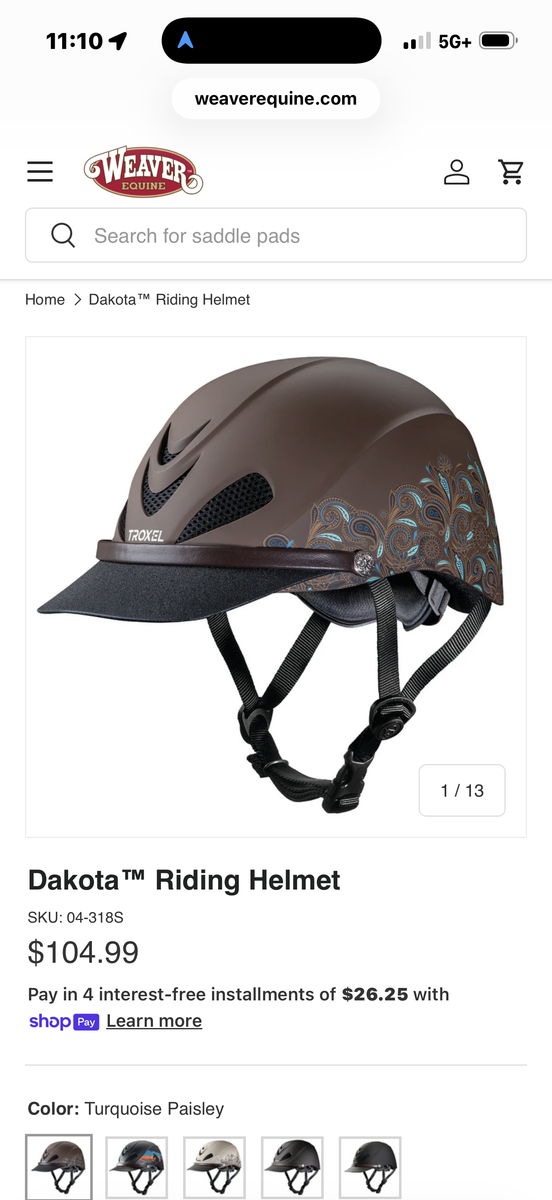 Dakota Riding Helmet