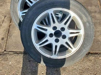 Set of 4 Used 205/60R16 Tires on Silver Alloy Wheels 5x114.3 acura wheels