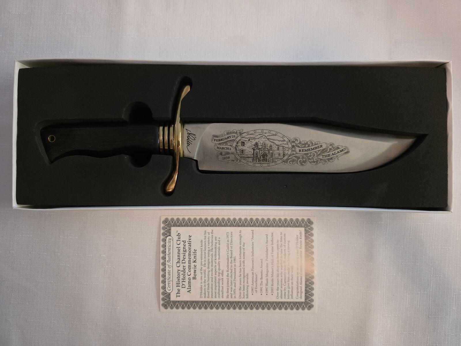 Remember the Alamo Commerative Bowie Knife