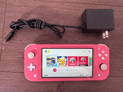 NINTENDO SWITCH LITE HANDHELD - HDH-001 CORAL PINK WITH CHARGER #WCP038445