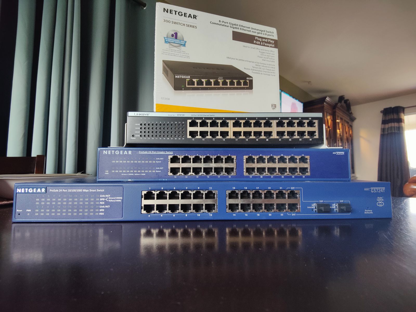 Netgear and Linksys Managed and Unmanaged 10/100/1000 Network Switches