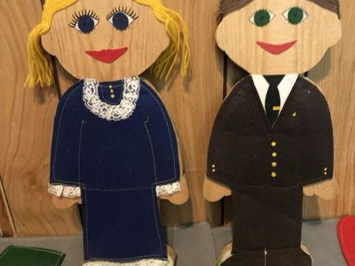 Dressing Wooden Learning Dolls