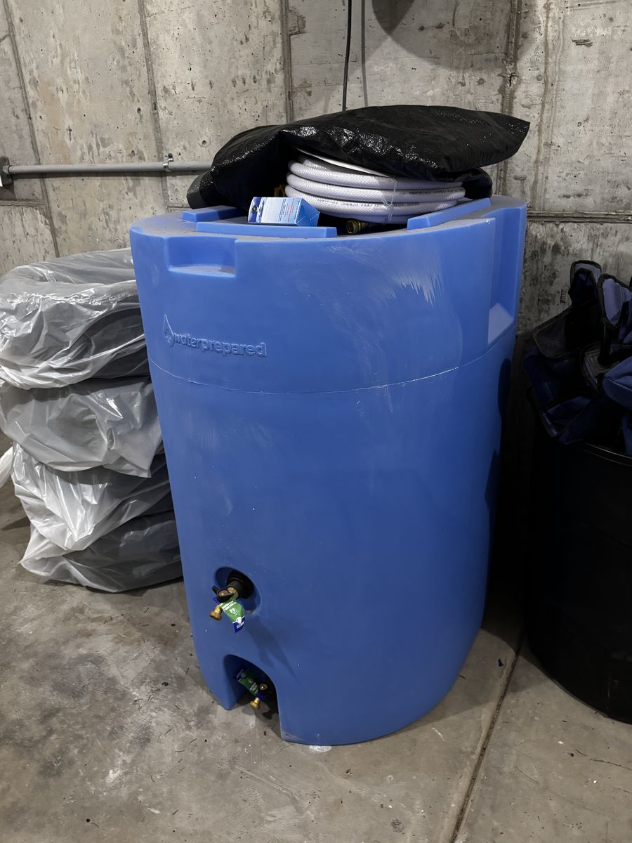NEW WaterPrepared - 160 GAL Blue Storage Tank