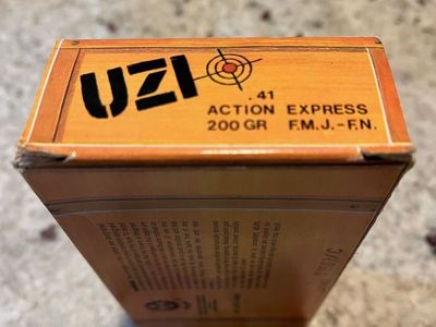 UZI IMI .41 Action Express, 200 Gr, Full Metal Jacket _F.N. 50 rounds per box of Ammo For Sale or Trade