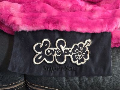 Lovesac BigOne with Hot Pink Fur Cover
