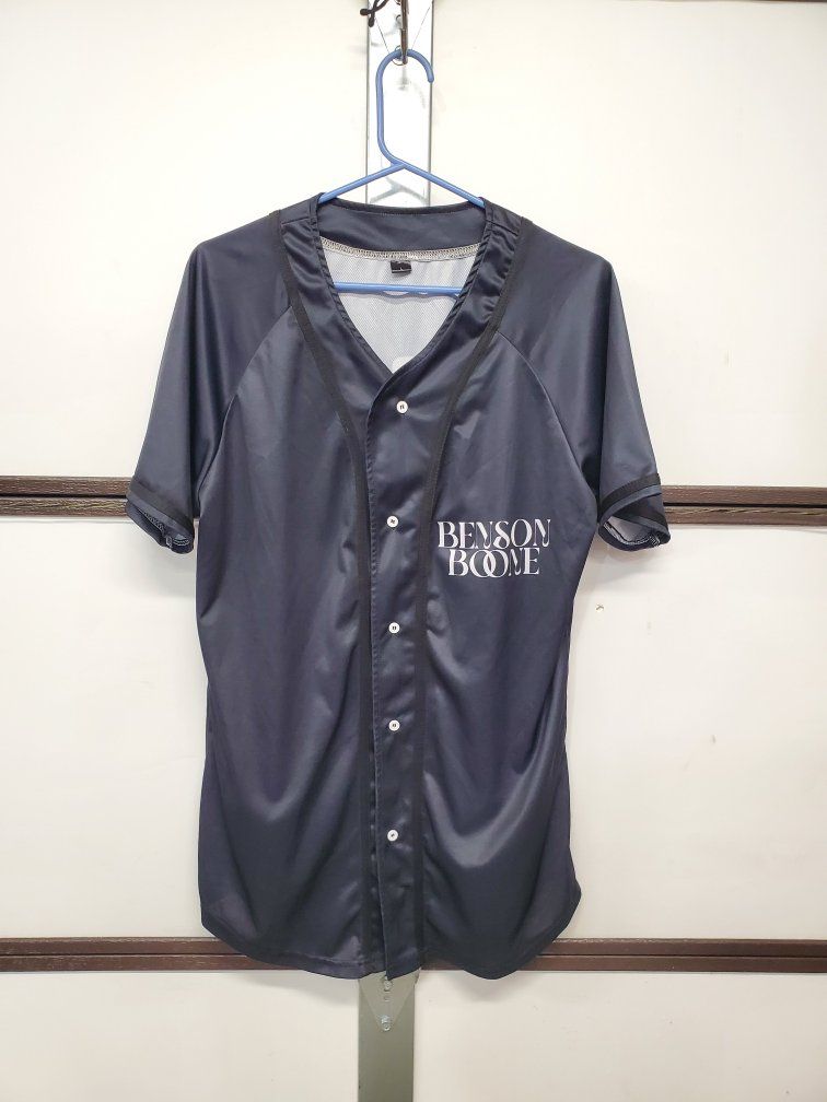 Benson Boone Black Baseball Jersey Shirt - Unisex, Size Men's Large
