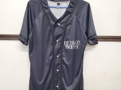 Benson Boone Black Baseball Jersey Shirt - Unisex, Size Men's Large