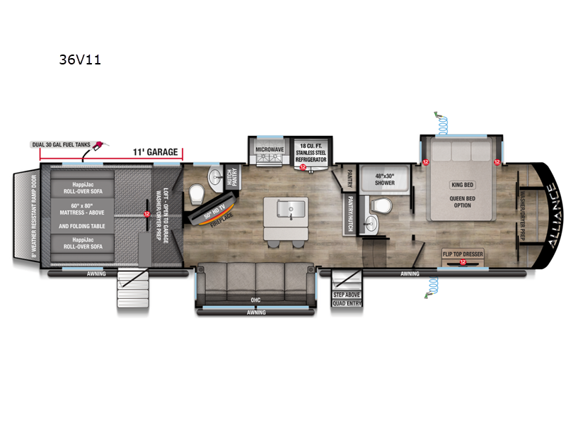 Used 2025 Alliance RV Valor 36V11
