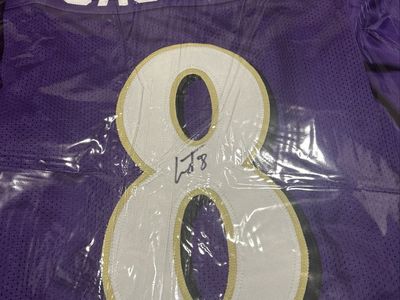 Lamar Jackson signed Jersey with Coa