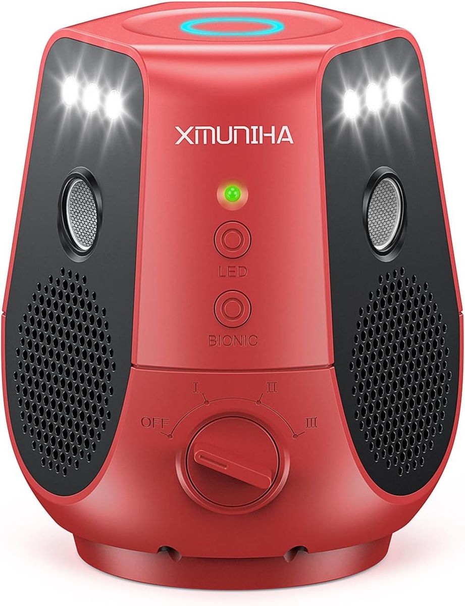 NEW Mouse Repellent Ultrasonic Plug in, 360° with PIR Sensor & LED Strobe Light, 3 Modes Mice Repellent for Indoor