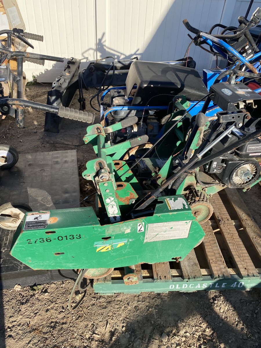 Used non running sod cutters (10) Aerator (1).