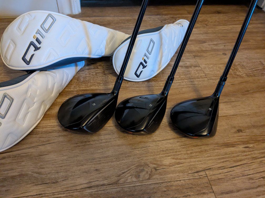 TaylorMade Stealth 3-Wood, 5-Wood, 7-Wood Set w/ Golf Pride Grips & Qi10 Headcovers
