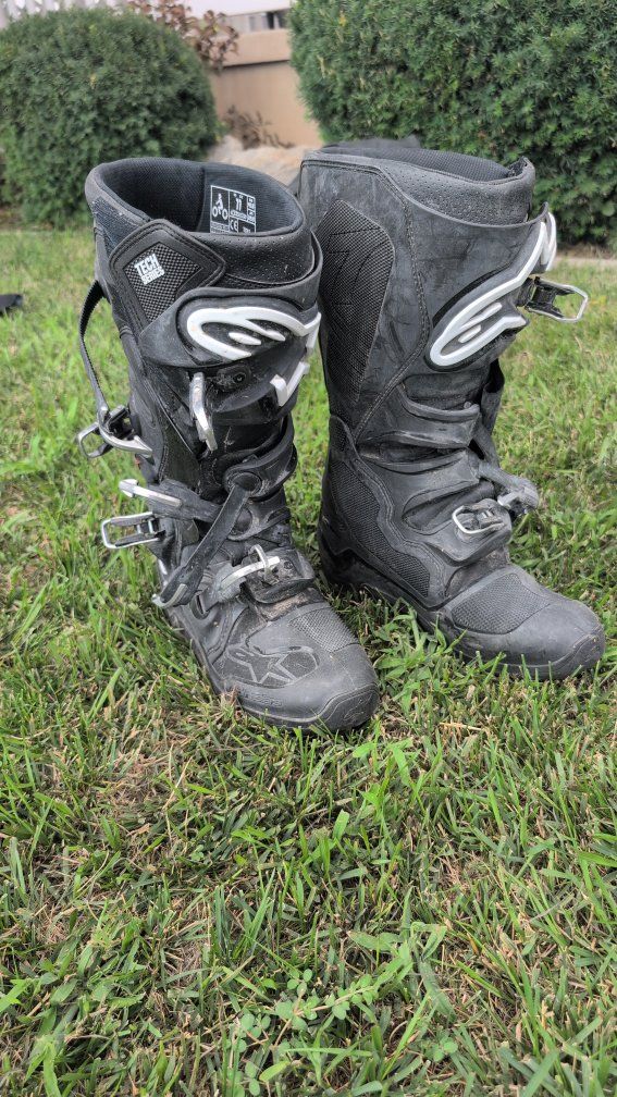 Alpinestars Tech 7 Motocross Boots Black Size US 11 EU 45.5