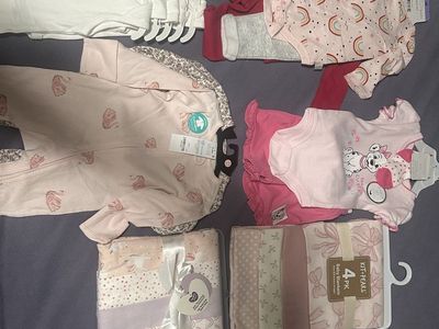 Baby Girl Clothes & Blankets