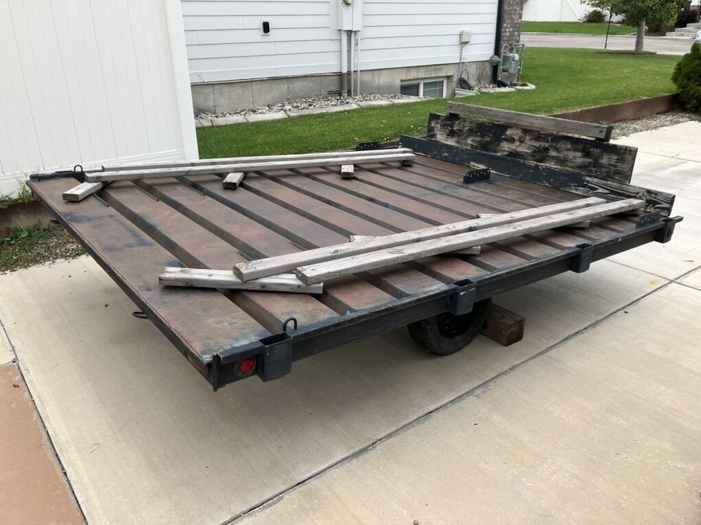 Tilting Snowmobile Trailer