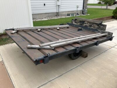 Tilting Snowmobile Trailer