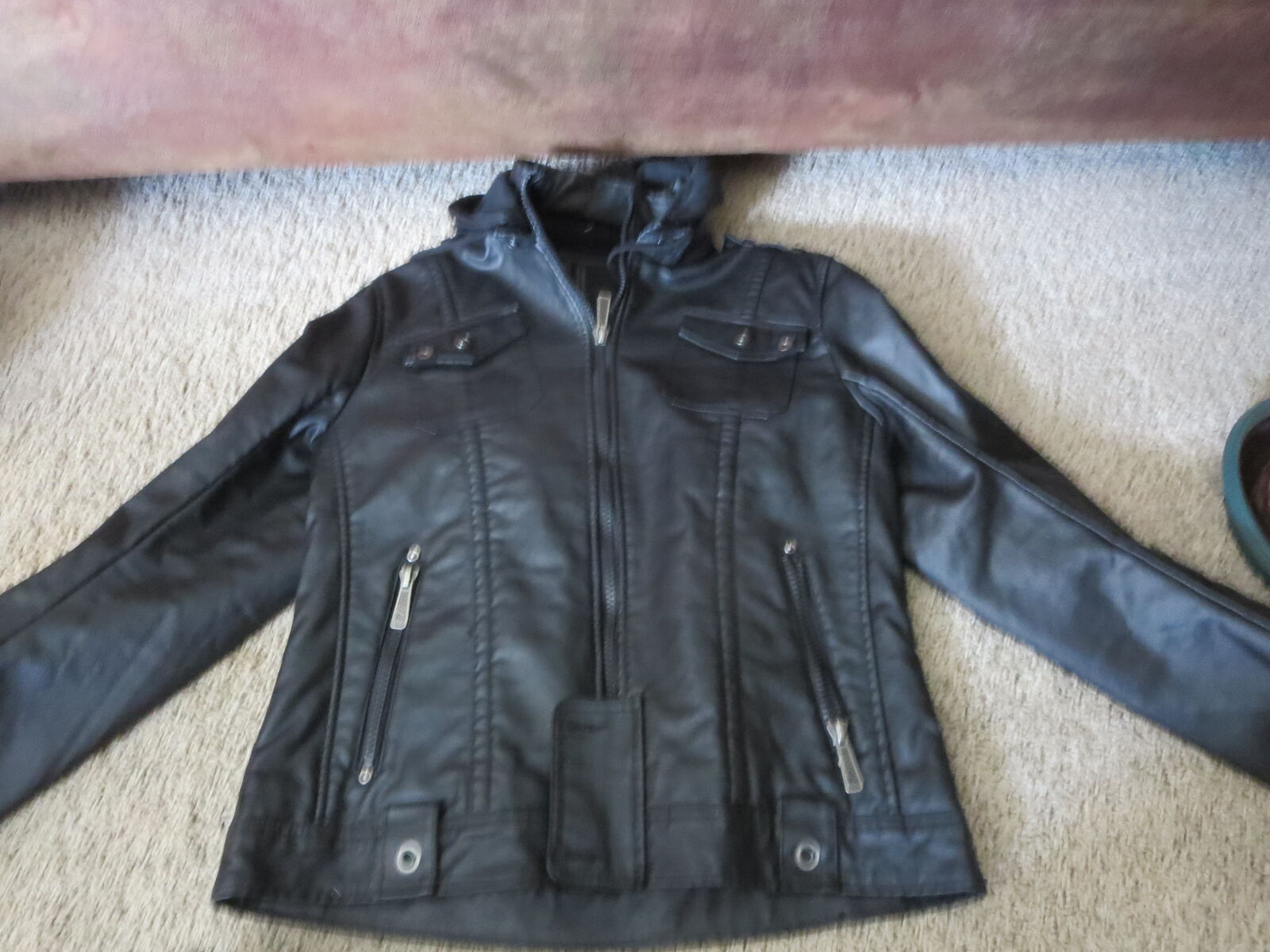 Ladies premium lounge leather jacket size large