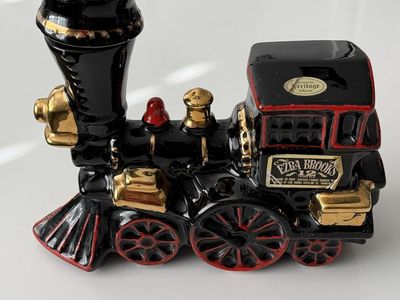 Ezra Brooks 12 Heritage China Train Decanter