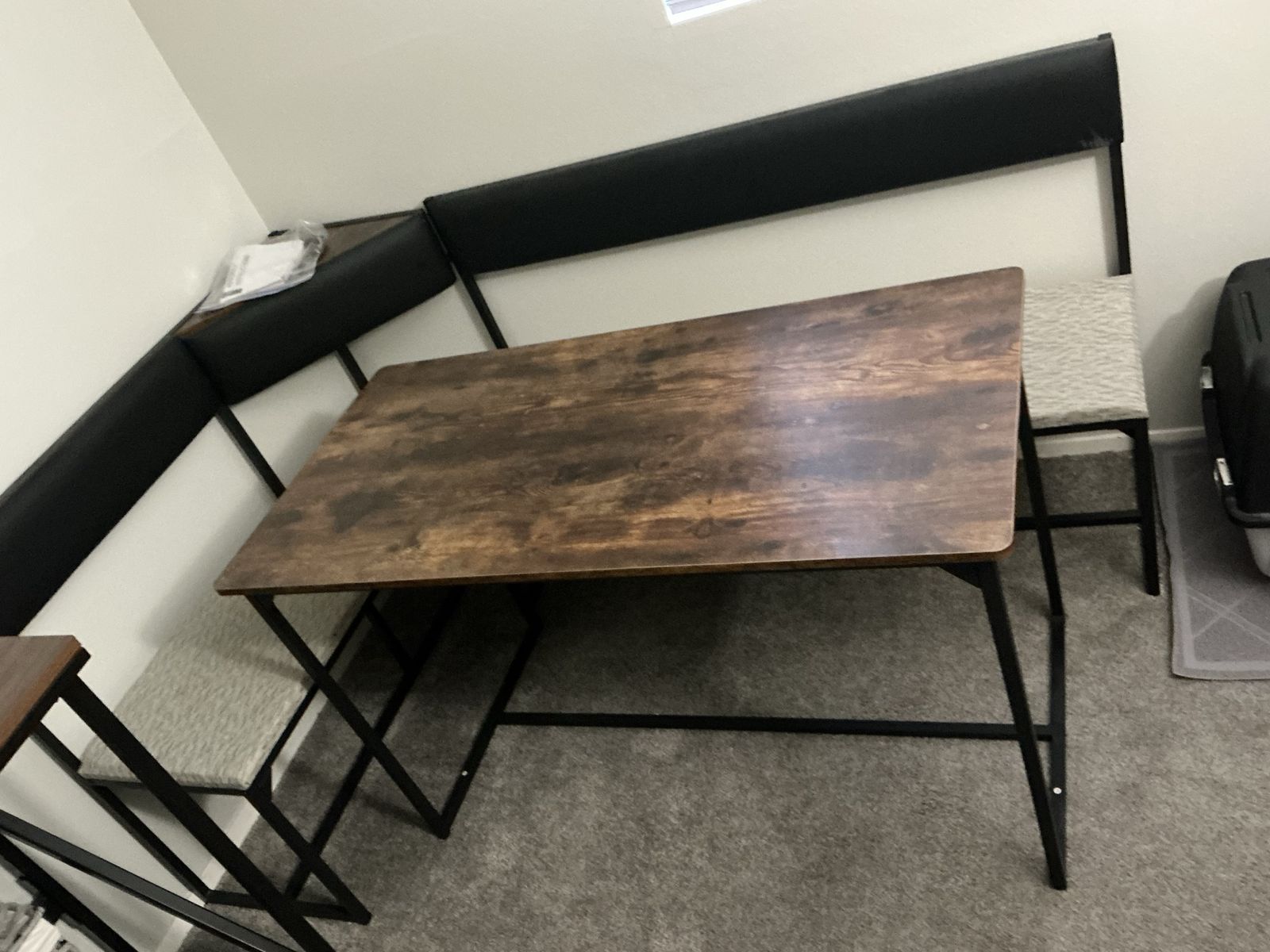 Corner Breakfast Nook Dining Set – Table + Bench Seating