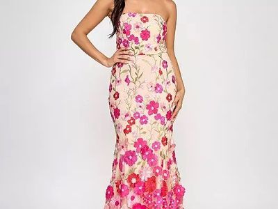 Say Yes 3D Formal Floral Dress