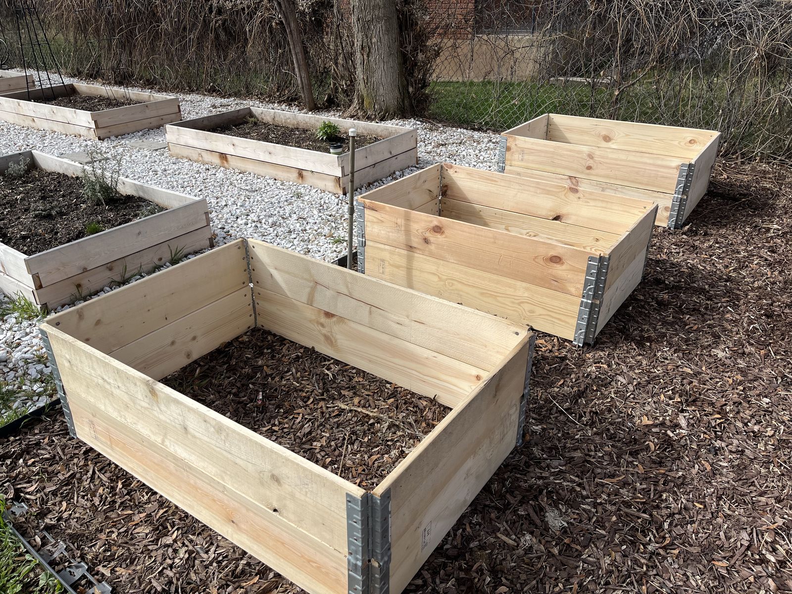 Wooden raised garden Beds