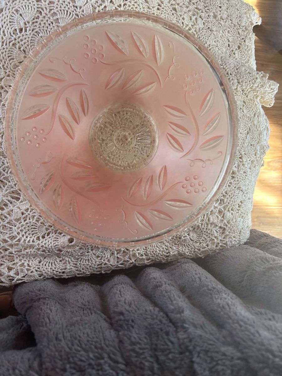 Art Deco pink light shade