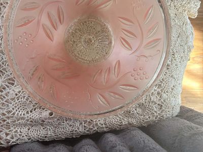 Art Deco pink light shade