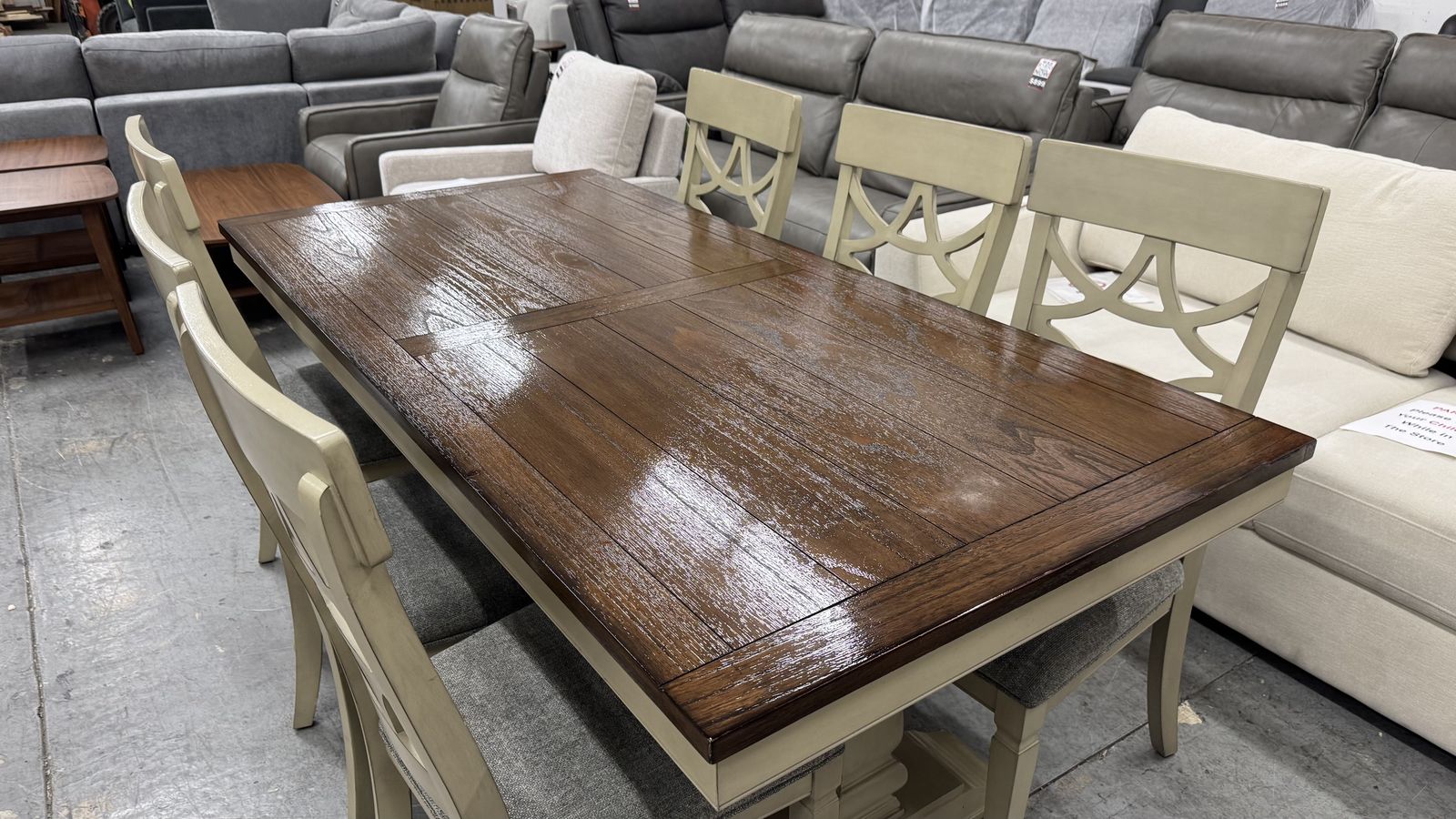 Kitchen Table Chairs 7 Pc Dining Set