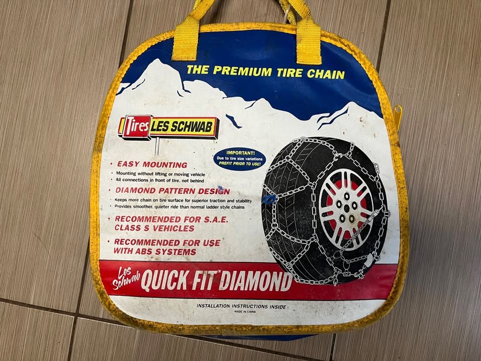 NEW 1535-S LES SCHWAB SNOW TIRE CHAINS 1535S QUICK FIT DIAMOND