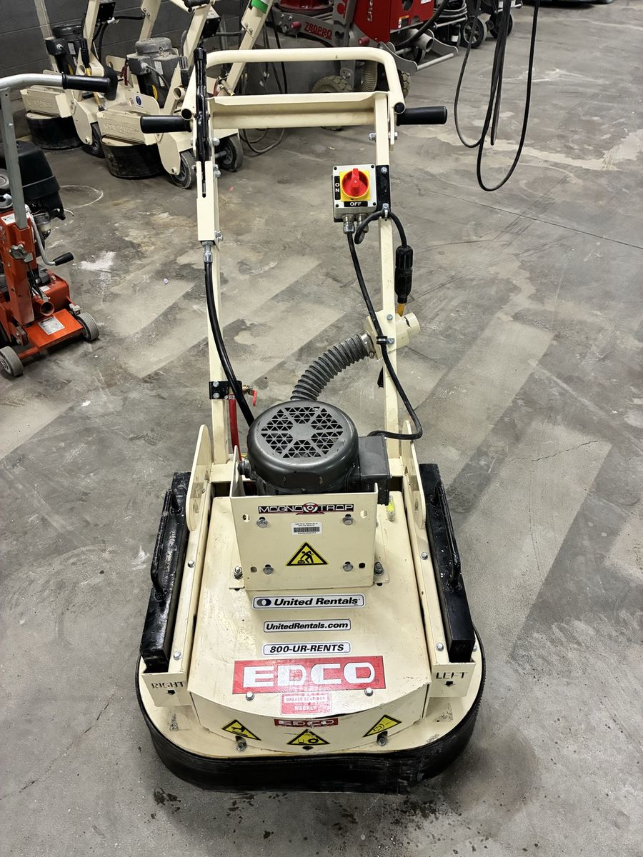 EDCO CONCRETE GRINDER TWO HEAD ONE PHASE 1.5 HP