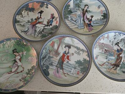 Asian decor plates