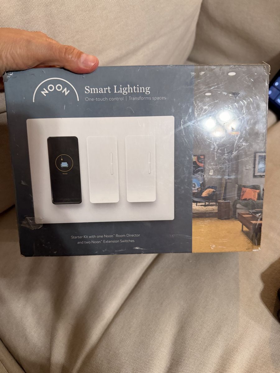 Noon Smart Lighting Starter Kit with Room Director & 2 Extension Switches - One-Touch Control