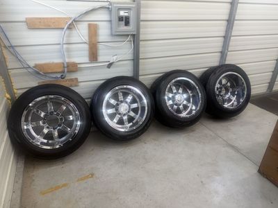20x12 -44 offset Gear Alloy 726 Big Block Wheels w Nitto’s