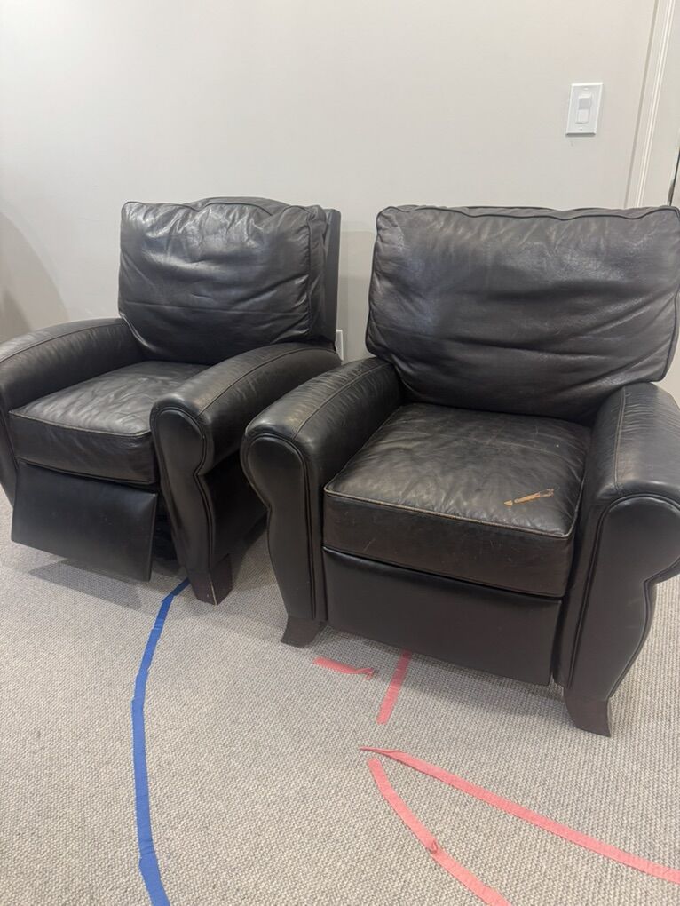 2 Leather Recliners