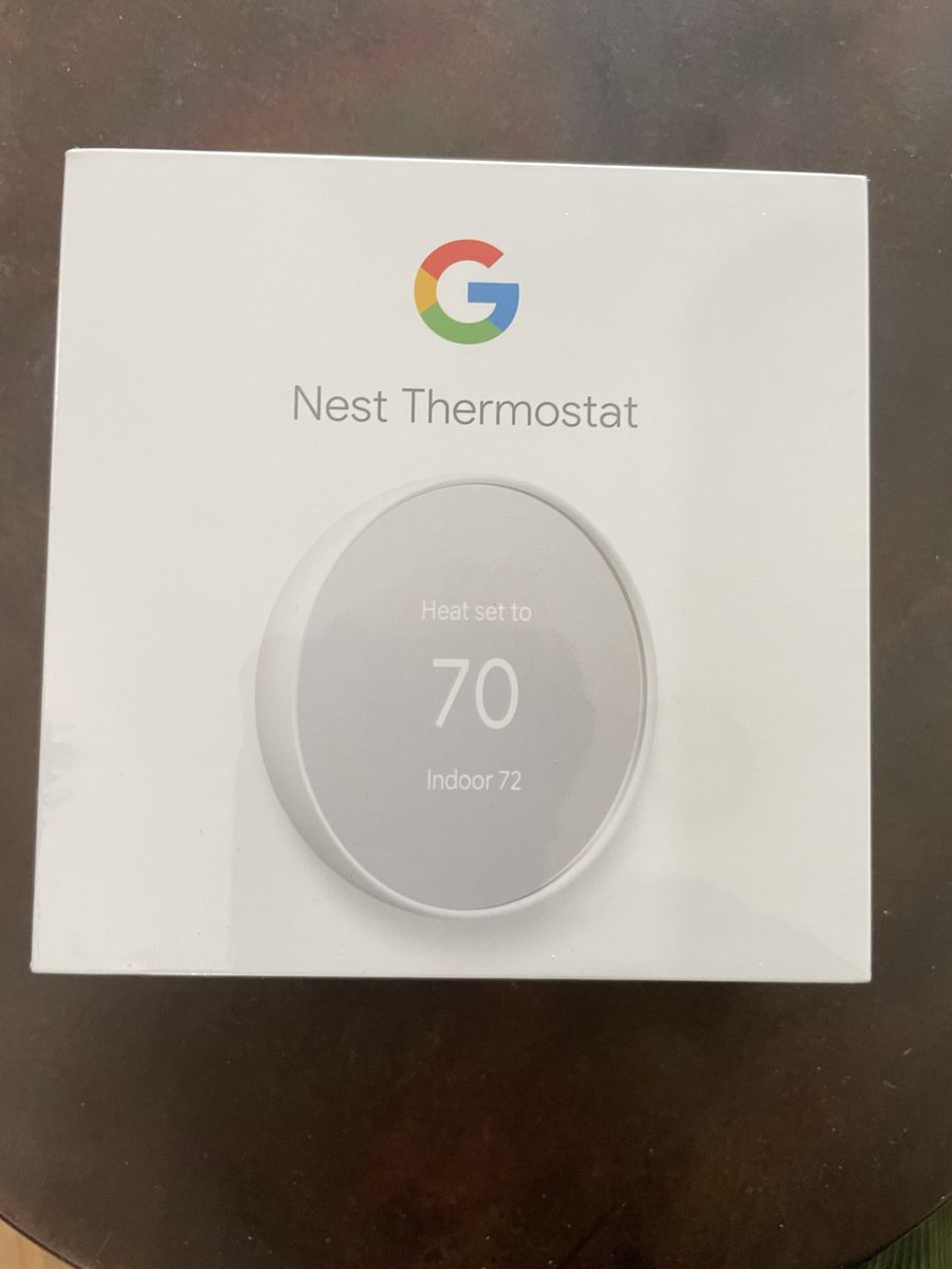 Google Nest Thermostat - Snow (Brand New in Box)